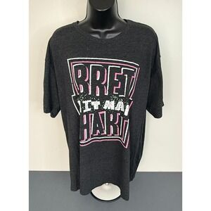 500 Level Men's Bret the Hitman Hart Short Sleeve Fan T-Shirt Black Size 2XL